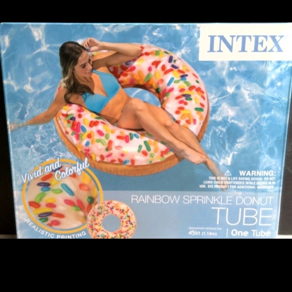 Intex Rainbow Sprinkle Donut Tube
